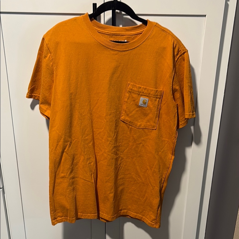Carhartt Orange Short Sleeve Tee Heavyweight Cotton